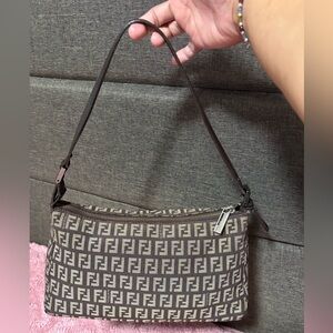 Fendi Pochette Brown Shoulder Bag